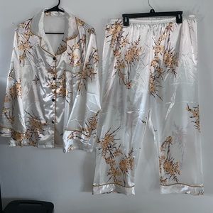 Woman’s satin pajamas